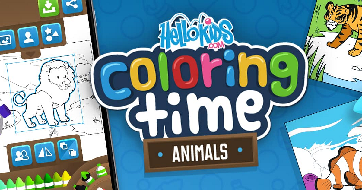 HelloKids Coloring Time - Free online games on Bgames.com!