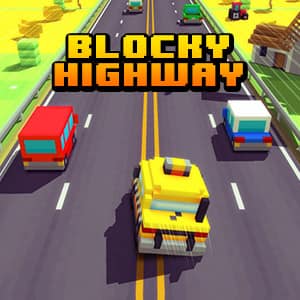 Blocky Highway Free Online Games Bgames Com - blocky roblox car