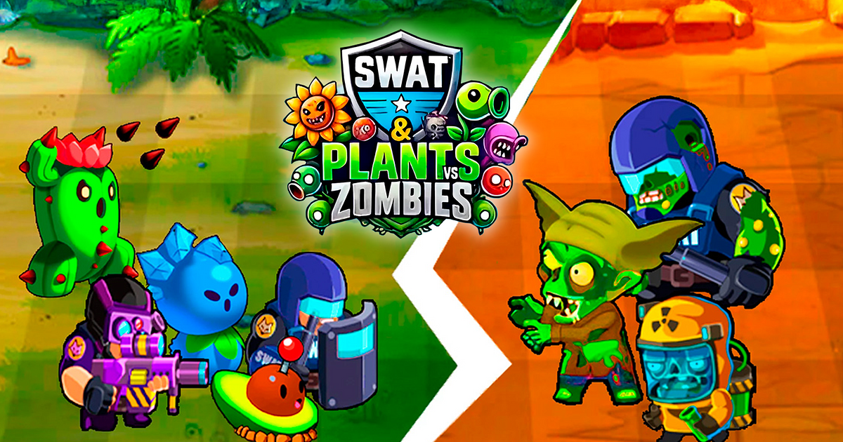 SWAT and Plants vs Zombies Free online games on